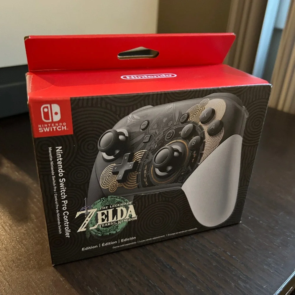 Nintendo Switch Pro Controller Legend of Zelda Tears of the Kingdom Edition New
